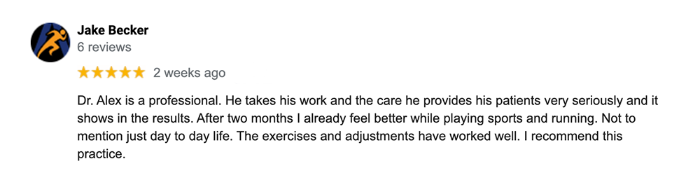 Chiropractic Barrington NH Jake Testimonial