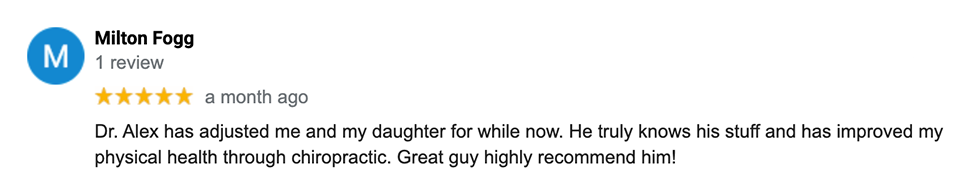 Chiropractic Barrington NH Milton Testimonial Chiropractic Barrington NH Milton Testimonial