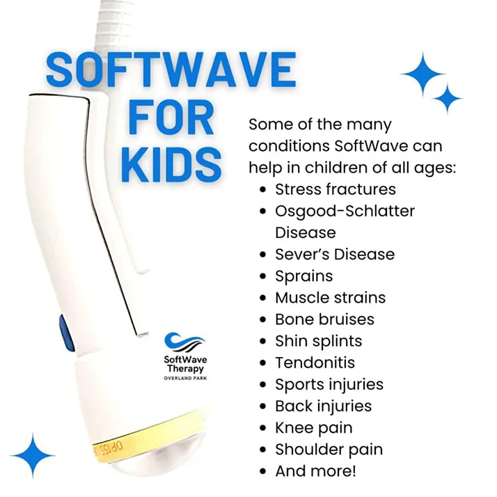 A list of pediatric conditions that could be helped by softwave